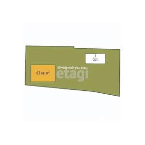 Дом 62м², 2-этажный, участок 7 сот.