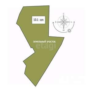 Дом 41м², 2-этажный, участок 10 сот.