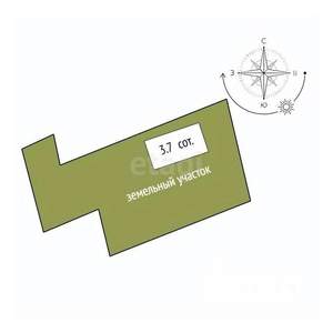 Дом 57м², 1-этажный, участок 4 сот.