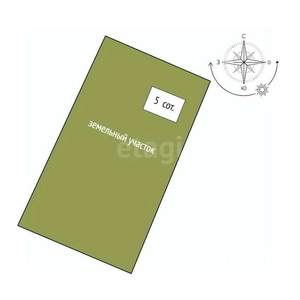 Дом 54м&sup2;, 1-этажный, участок 6 сот.  