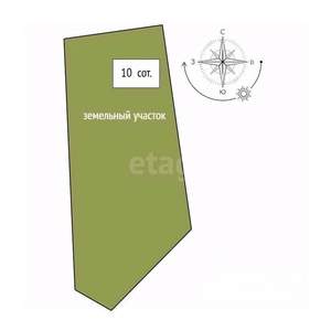 Дом 78м&sup2;, 2-этажный, участок 10 сот.  
