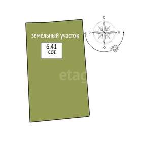 Дом 30м², 2-этажный, участок 6 сот.  