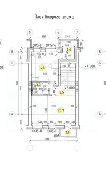 Таунхаус 170м², 3-этажный, участок 2 сот.  