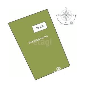 Дом 29м², 1-этажный, участок 16 сот.  