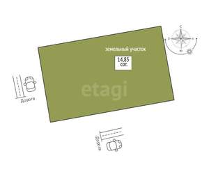 Дом 150м&sup2;, 2-этажный, участок 6 сот.  