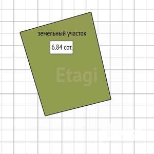 Дом 50м&sup2;, 1-этажный, участок 7 сот.  