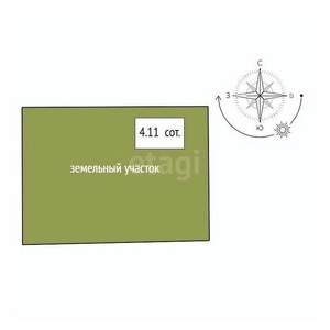 Дом 34м&sup2;, 1-этажный, участок 4 сот.  