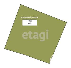 Дом 35м&sup2;, 1-этажный, участок 12 сот.  