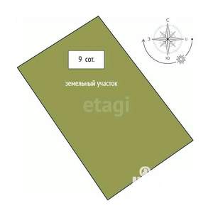 Дом 120м², 1-этажный, участок 6 сот.  
