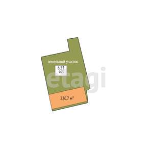 Дом 221м², 2-этажный, участок 7 сот.  