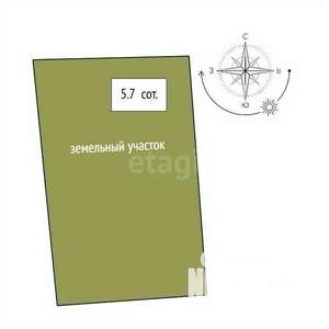 Дом 49м², 2-этажный, участок 6 сот.  