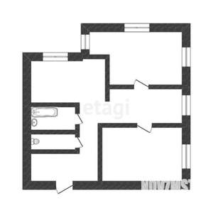 2-к квартира, на длительный срок, 53м2, 2/7 этаж