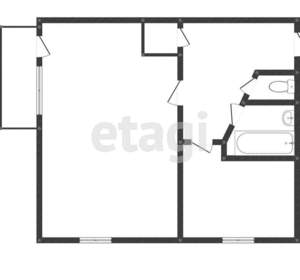 1-к квартира, вторичка, 30м2, 4/5 этаж