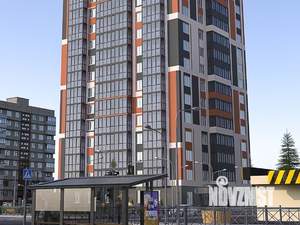 2-к квартира, строящийся дом, 62м2, 12/15 этаж