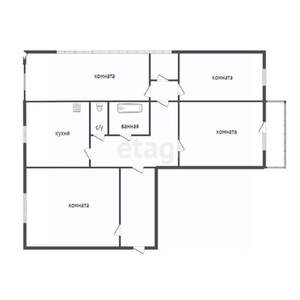 4-к квартира, вторичка, 85м2, 4/9 этаж
