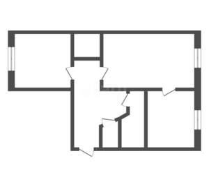 2-к квартира, вторичка, 44м2, 1/5 этаж