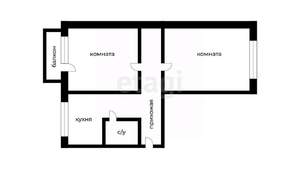 2-к квартира, вторичка, 45м2, 3/5 этаж