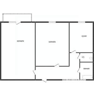 2-к квартира, вторичка, 50м2, 9/9 этаж