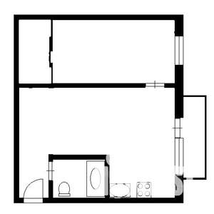 2-к квартира, вторичка, 44м2, 5/5 этаж
