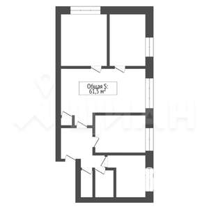 3-к квартира, вторичка, 63м2, 4/5 этаж