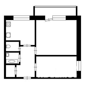 2-к квартира, вторичка, 42м2, 7/9 этаж