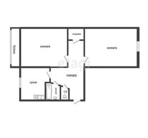 2-к квартира, вторичка, 48м2, 4/5 этаж