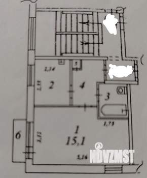 1-к квартира, вторичка, 27м2, 4/5 этаж