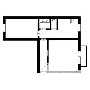 2-к квартира, вторичка, 48м2, 2/5 этаж