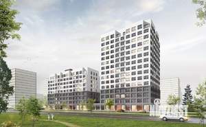 1-к квартира, строящийся дом, 45м2, 3/15 этаж