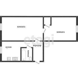 2-к квартира, вторичка, 40м2, 5/5 этаж