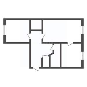 2-к квартира, вторичка, 44м2, 1/5 этаж