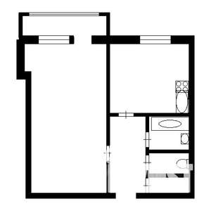 1-к квартира, вторичка, 28м2, 2/9 этаж