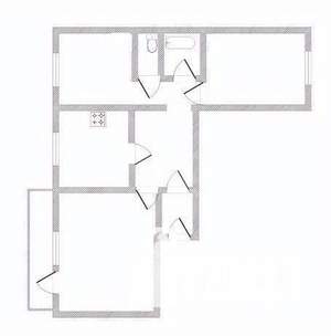 3-к квартира, вторичка, 61м2, 7/9 этаж