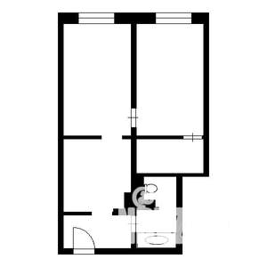 2-к квартира, вторичка, 50м2, 1/9 этаж