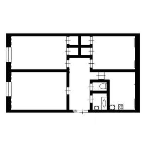 3-к квартира, вторичка, 55м2, 3/5 этаж