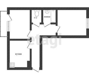 2-к квартира, вторичка, 43м2, 3/5 этаж