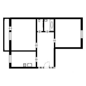 2-к квартира, вторичка, 43м2, 4/5 этаж