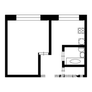 1-к квартира, вторичка, 36м2, 2/5 этаж