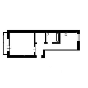 1-к квартира, вторичка, 34м2, 1/9 этаж
