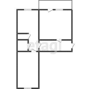2-к квартира, вторичка, 43м2, 5/5 этаж