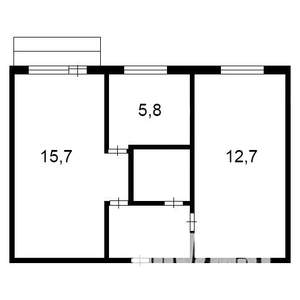 2-к квартира, вторичка, 43м2, 4/5 этаж