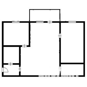 2-к квартира, вторичка, 54м2, 4/4 этаж