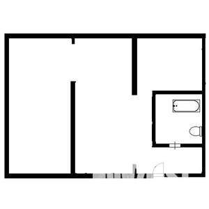 2-к квартира, вторичка, 45м2, 1/5 этаж