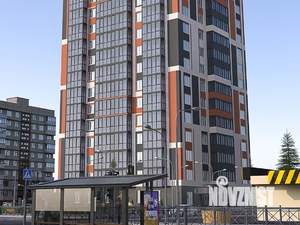 2-к квартира, строящийся дом, 62м2, 2/15 этаж