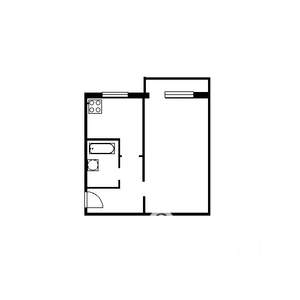 1-к квартира, вторичка, 33м2, 1/5 этаж