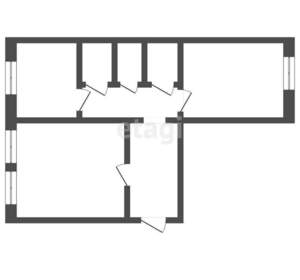 2-к квартира, вторичка, 49м2, 1/2 этаж