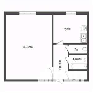 1-к квартира, вторичка, 36м2, 5/5 этаж