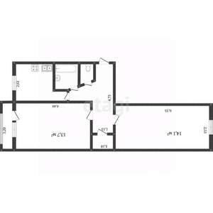 2-к квартира, вторичка, 44м2, 2/5 этаж