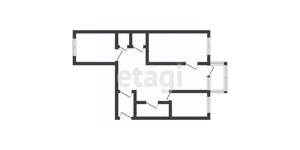 3-к квартира, вторичка, 56м2, 4/5 этаж