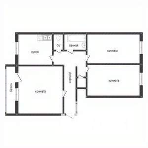 3-к квартира, вторичка, 64м2, 9/9 этаж